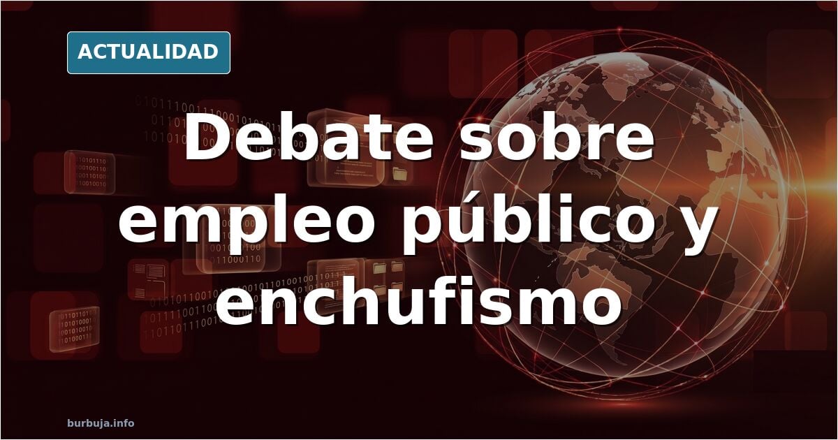 Ilustración editorial de una mesa familiar con varios miembros uniformados y trajeados, simbolizando el debate sobre el emple