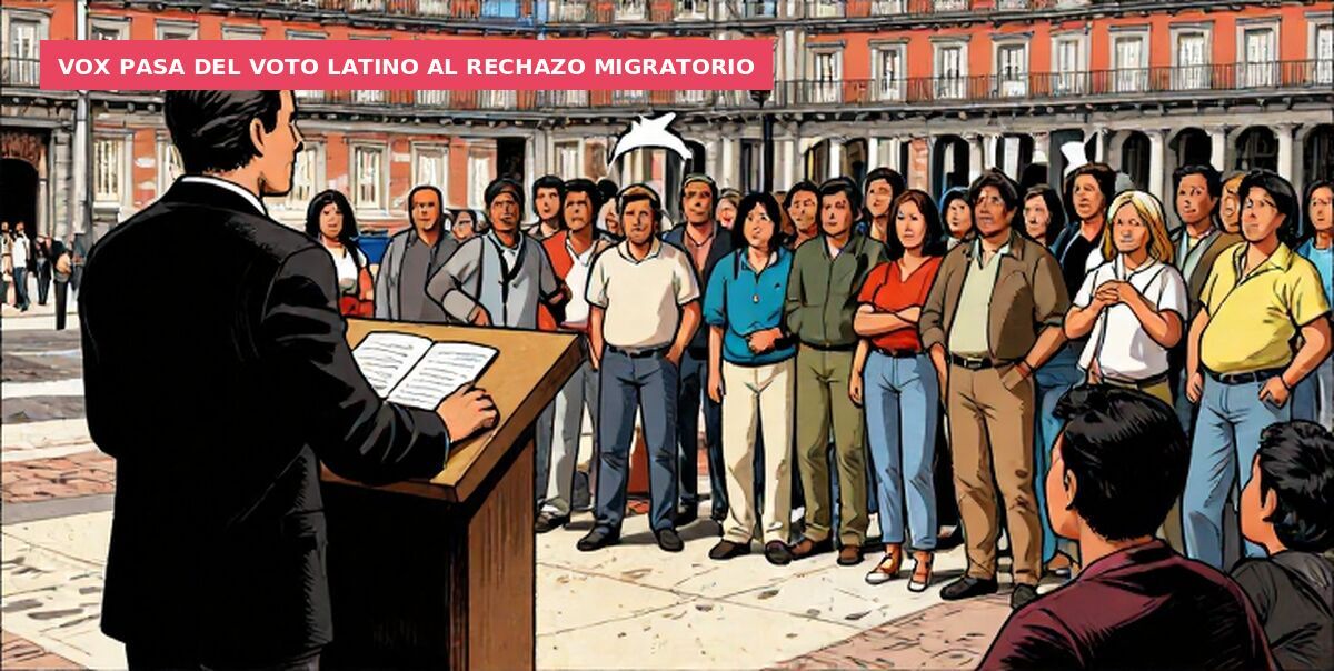 Vox pasa del voto latino al rechazo migratorio