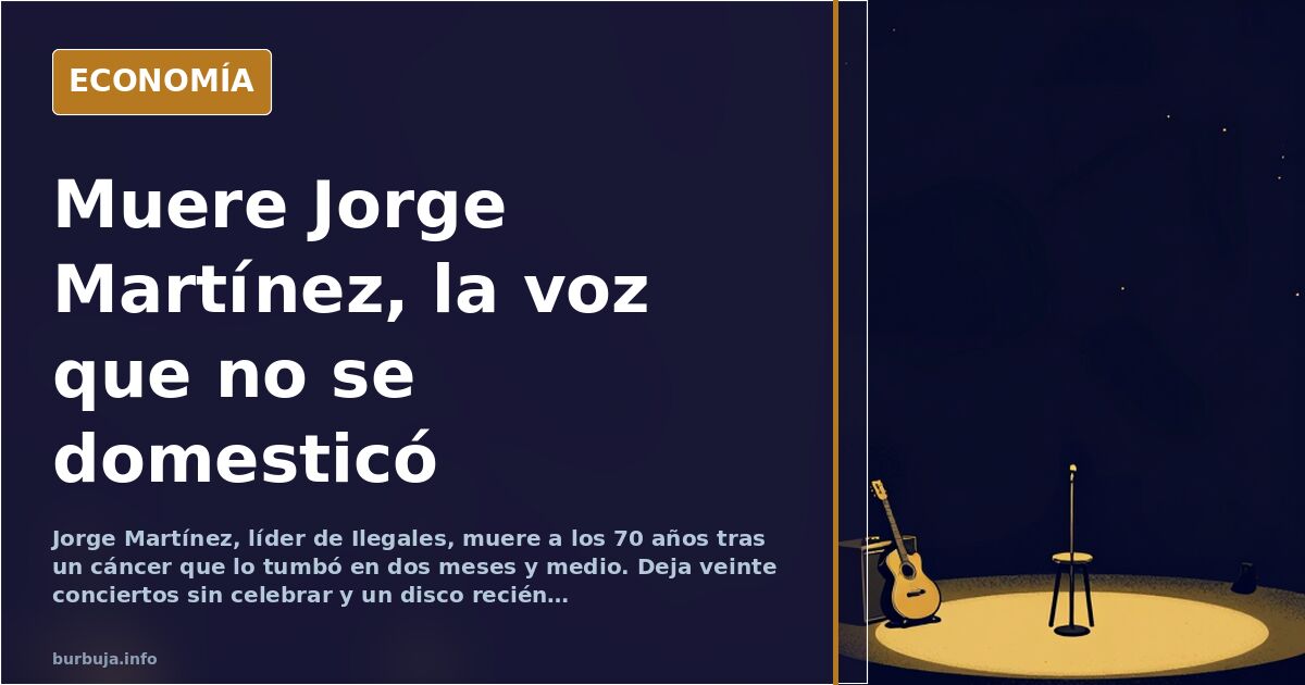 Muere Jorge Martínez, líder de Ilegales, a los 70 años