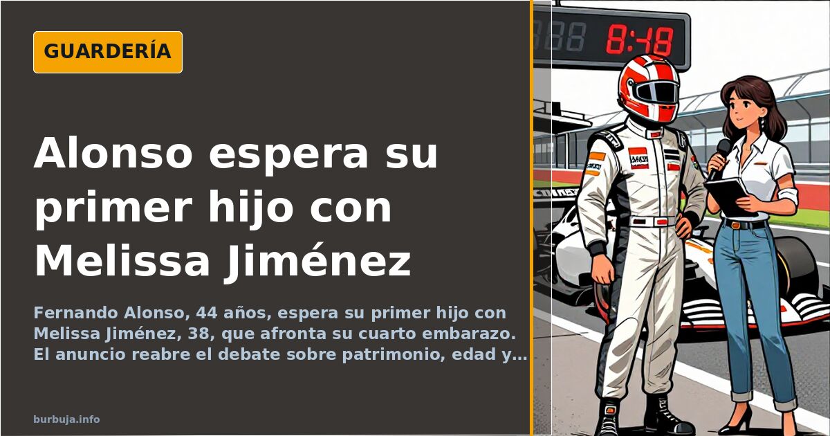 Alonso y Melissa Jiménez: el cuarto embarazo que reabre el relato