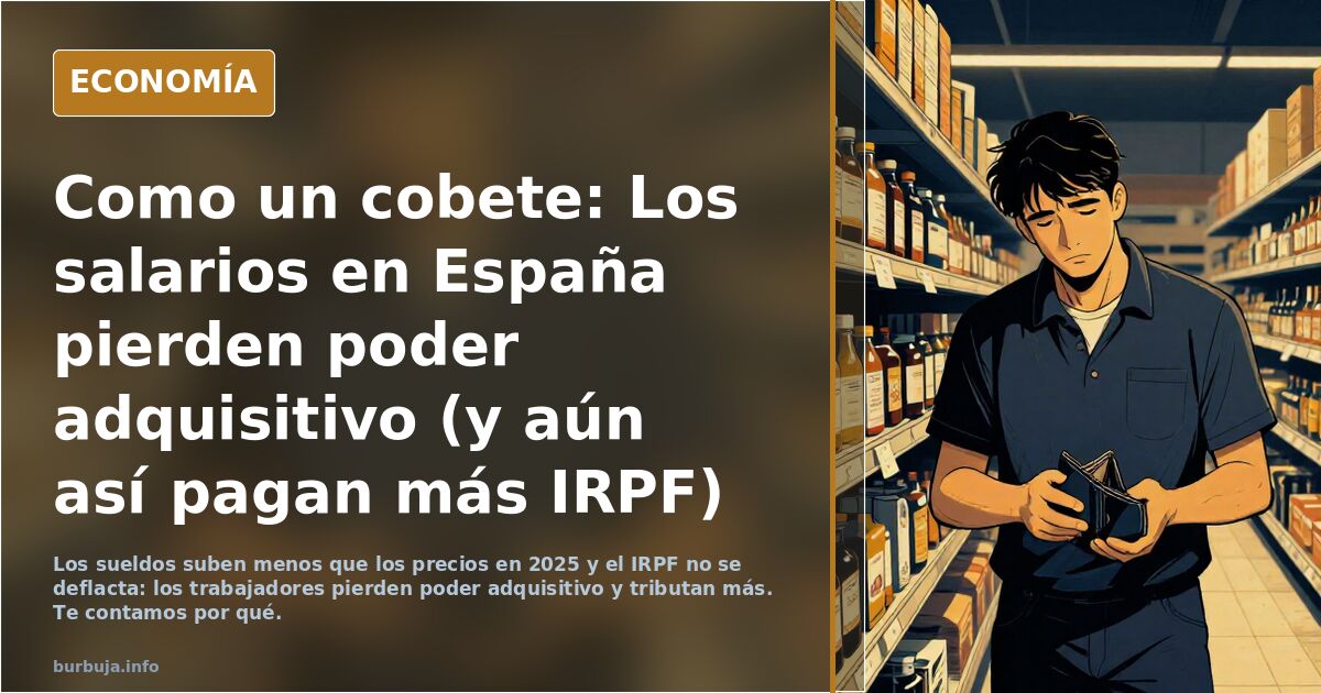Como un cobete: Los salarios en España pierden poder adquisitivo (y aún así pagan más IRPF)