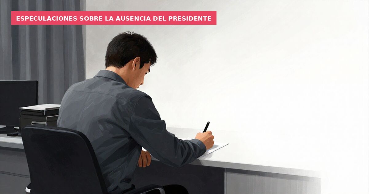 Especulaciones sobre la ausencia del presidente