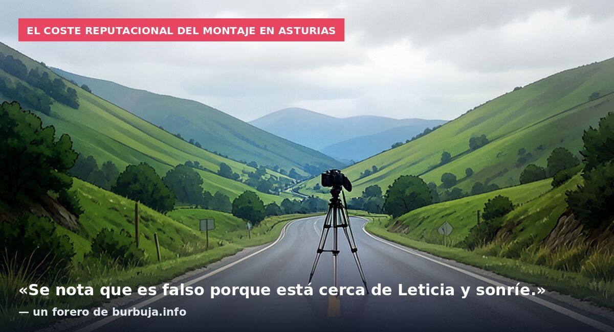 El coste reputacional del montaje en Asturias: «Se nota que es falso porque está cerca de Leticia y sonríe.» — un forero de burbuja.info