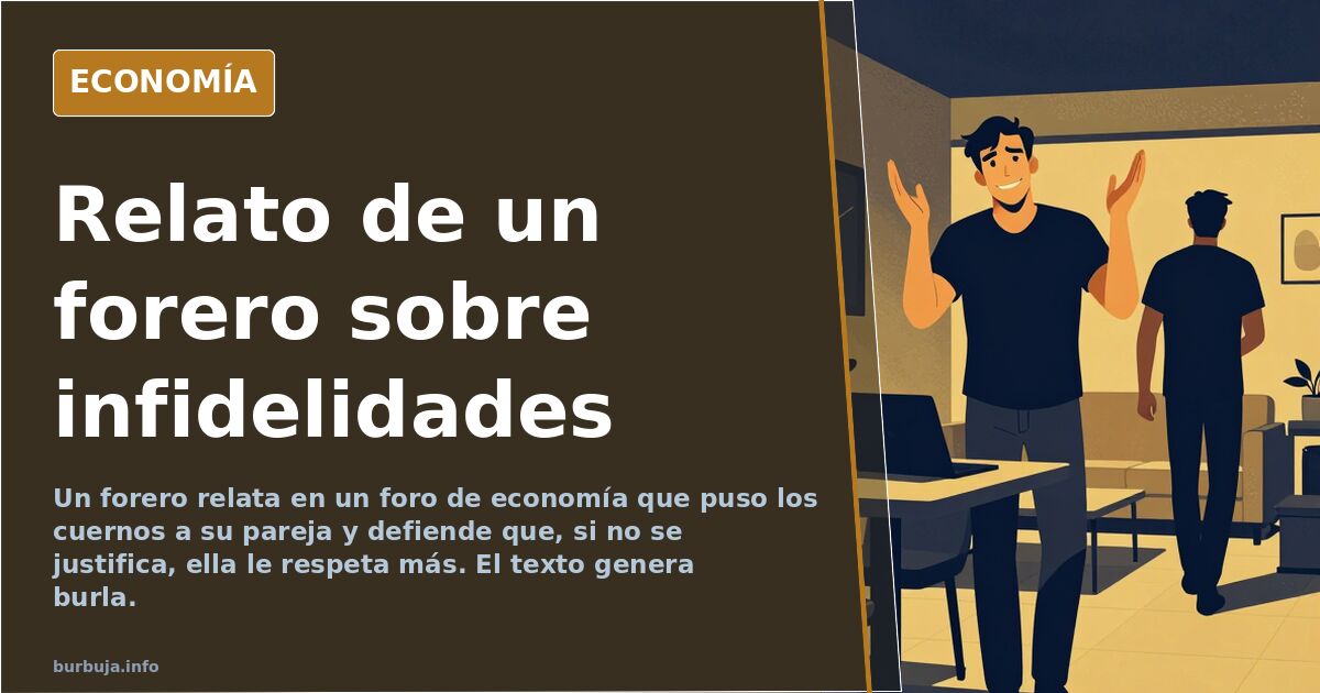 Relato de un forero sobre infidelidades y su pareja