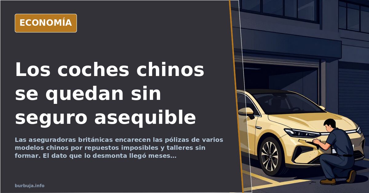 Aseguradoras británicas encarecen las pólizas de los coches chinos