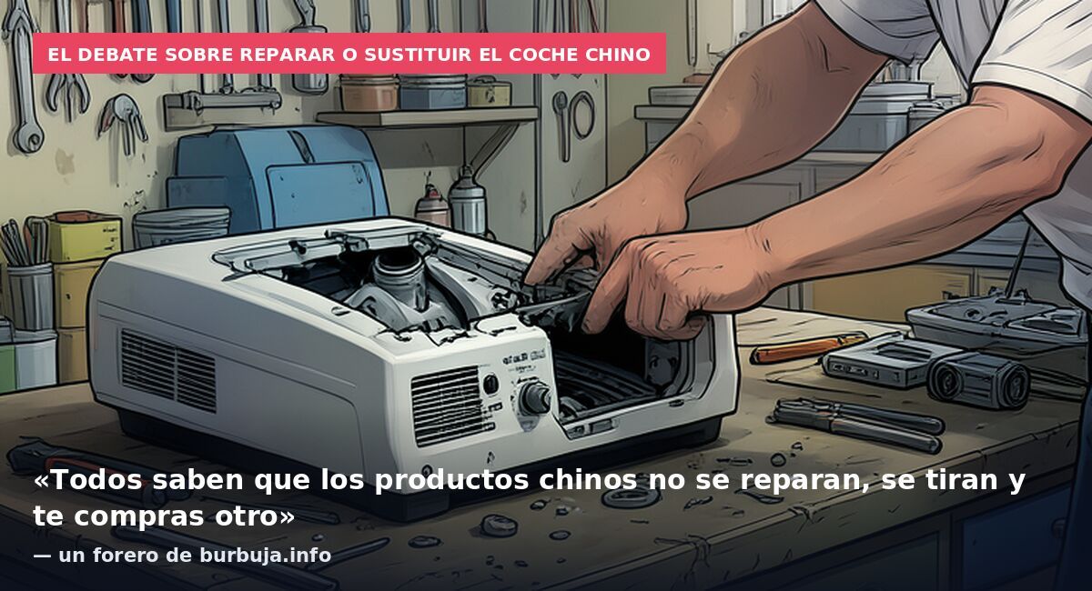 El debate sobre reparar o sustituir el coche chino: «Todos saben que los productos chinos no se reparan, se tiran y te compras otro» — un forero de burbuja.info