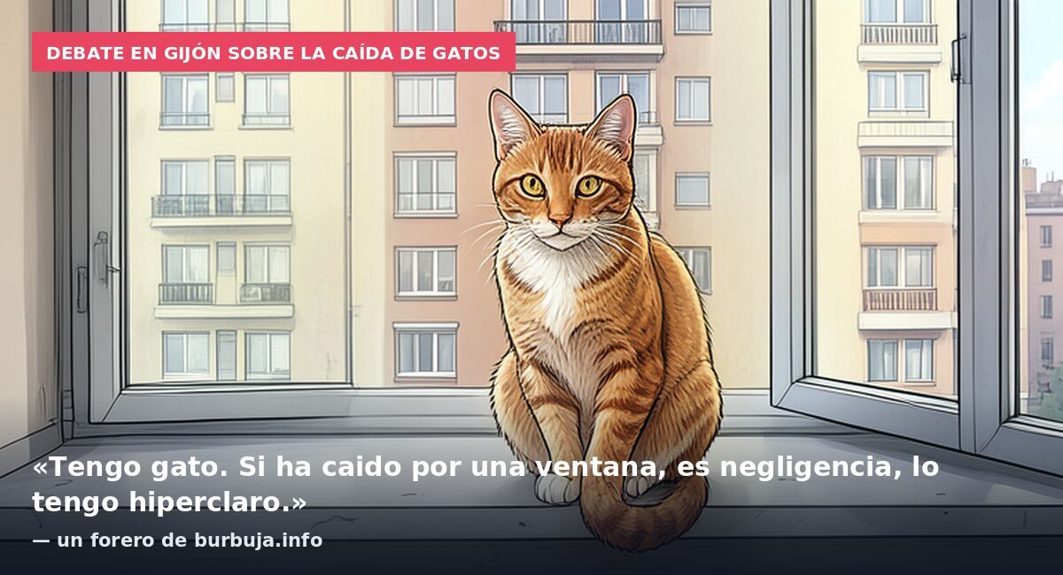 Debate en Gijón sobre la caída de gatos: «Tengo gato. Si ha caido por una ventana, es negligencia, lo tengo hiperclaro.» — un forero de burbuja.info