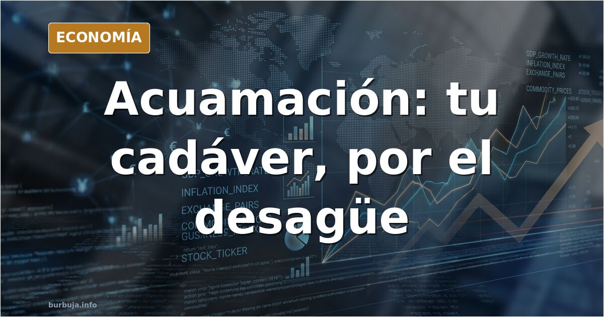 Ilustración editorial de un ataúd metálico hermético de acuamación con agua caliente y solución alcalina, método funerario al