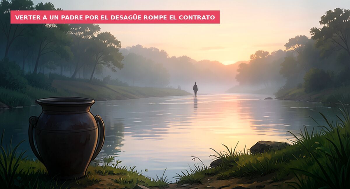 Verter a un padre por el desagüe rompe el contrato
