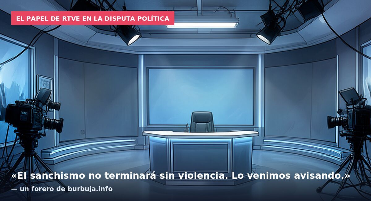 El papel de RTVE en la disputa política: «El sanchismo no terminará sin violencia. Lo venimos avisando.» — un forero de burbuja.info