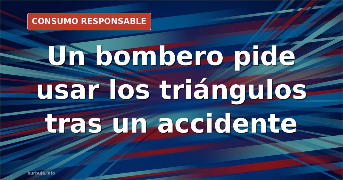 Baliza V-16 luminosa colocada en el techo de un coche accidentado en una carretera secundaria