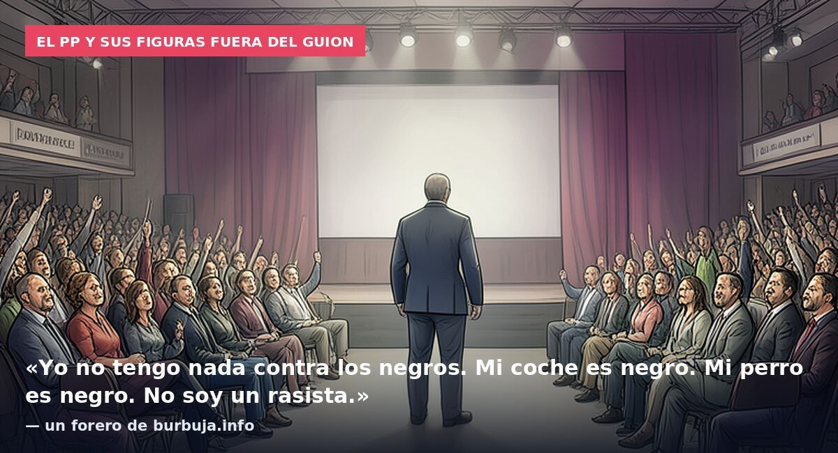El PP y sus figuras fuera del guion: «Yo no tengo nada contra los negros. Mi coche es negro. Mi perro es negro. No soy un rasista.» — un forero de burbuja.info