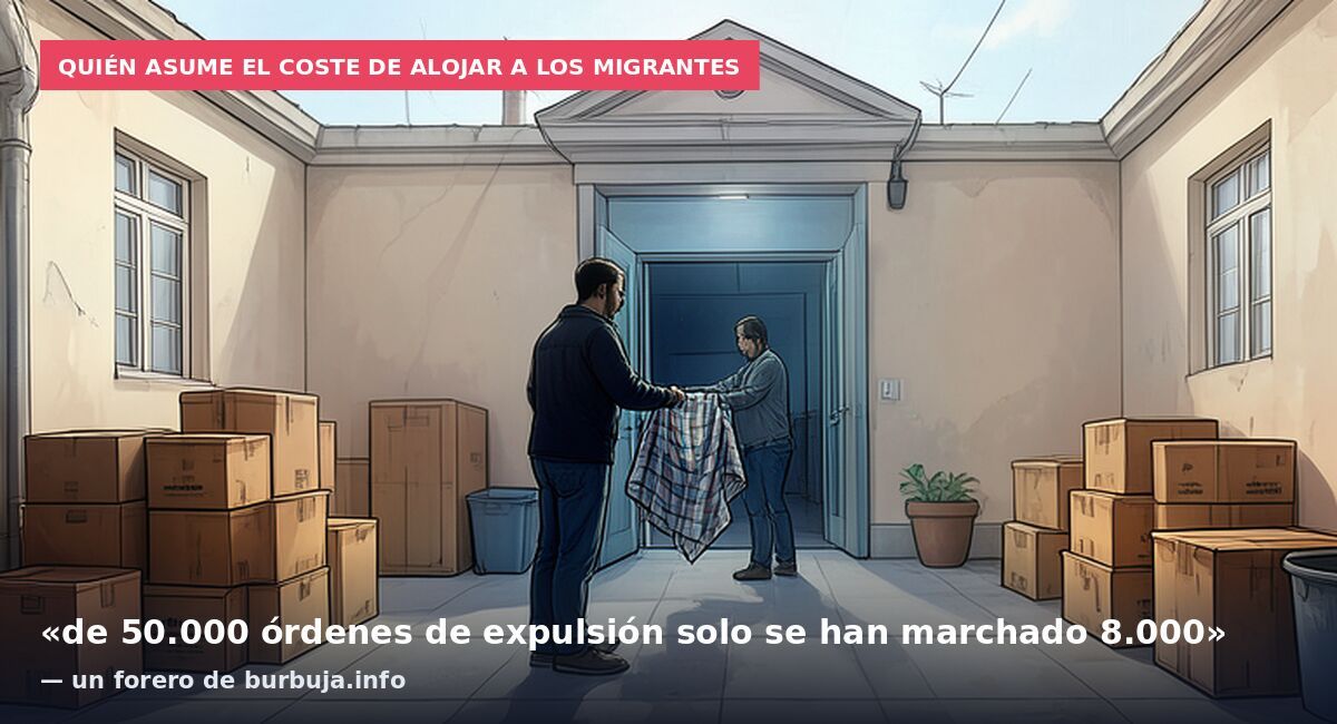 Quién asume el coste de alojar a los migrantes: «de 50.000 órdenes de expulsión solo se han marchado 8.000» — un forero de burbuja.info