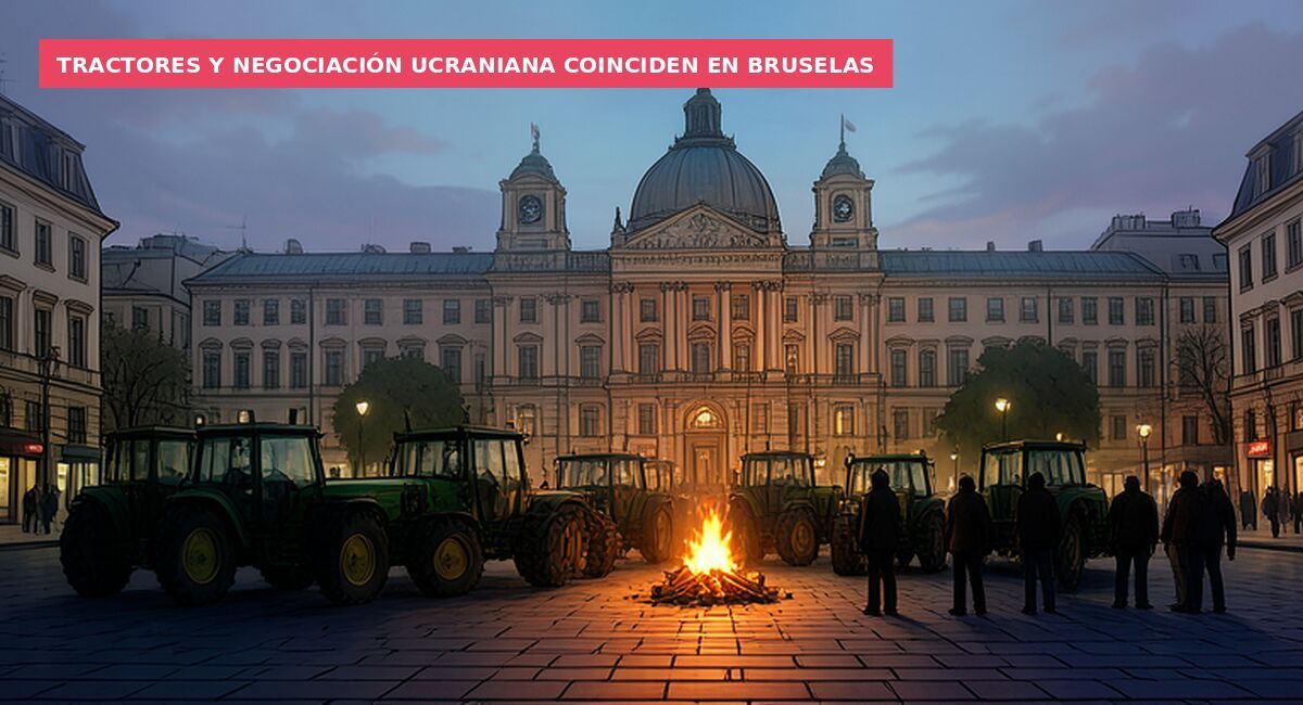 Tractores y negociación ucraniana coinciden en Bruselas