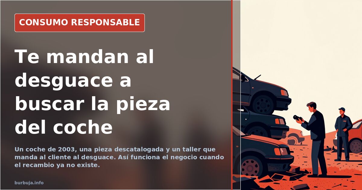 El taller que te manda al desguace: normal o tomadura de pelo