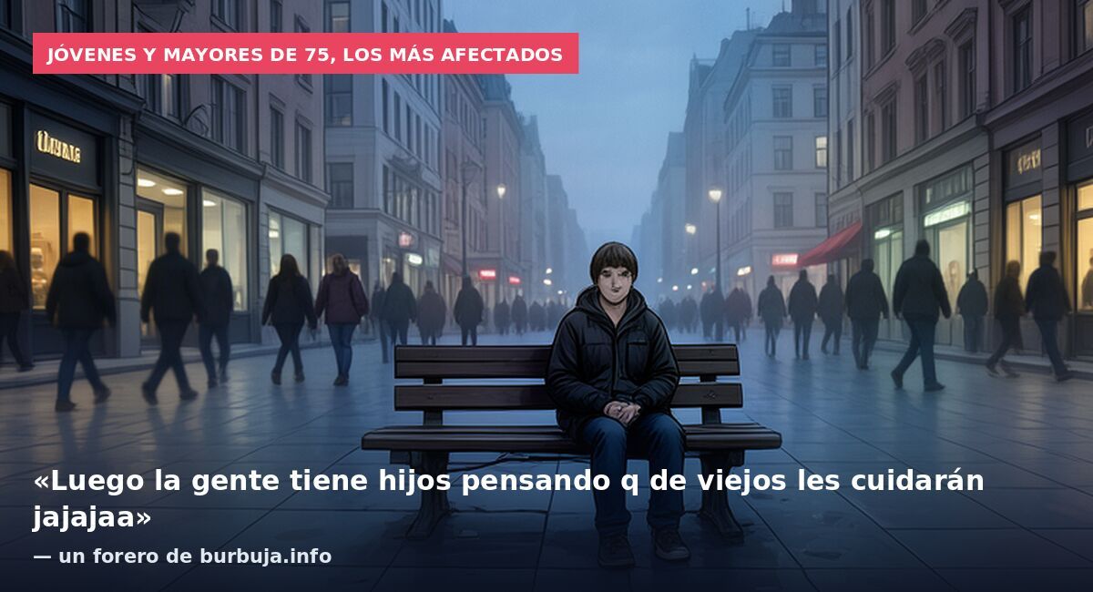 Jóvenes y mayores de 75, los más afectados: «Luego la gente tiene hijos pensando q de viejos les cuidarán jajajaa» — un forero de burbuja.info
