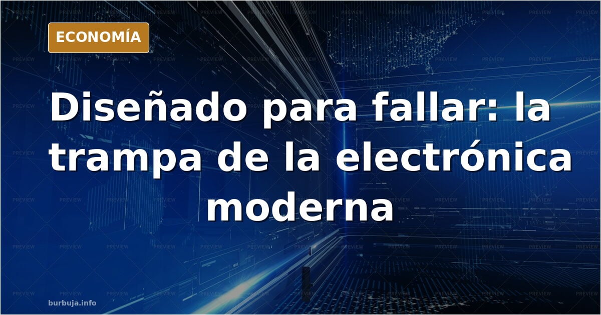 Un ingeniero critica la electrónica moderna: «se diseña para no durar»