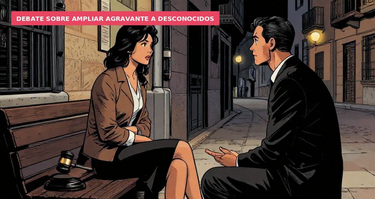 Debate sobre ampliar agravante a desconocidos