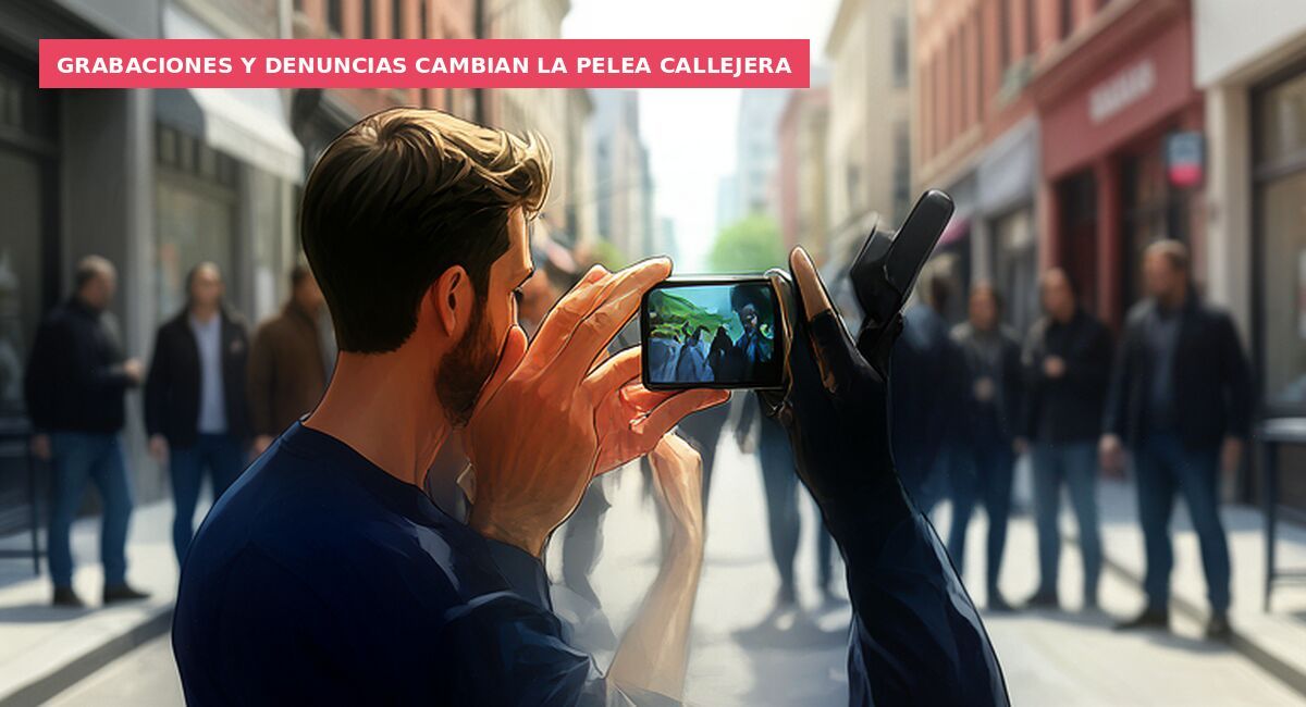 Grabaciones y denuncias cambian la pelea callejera