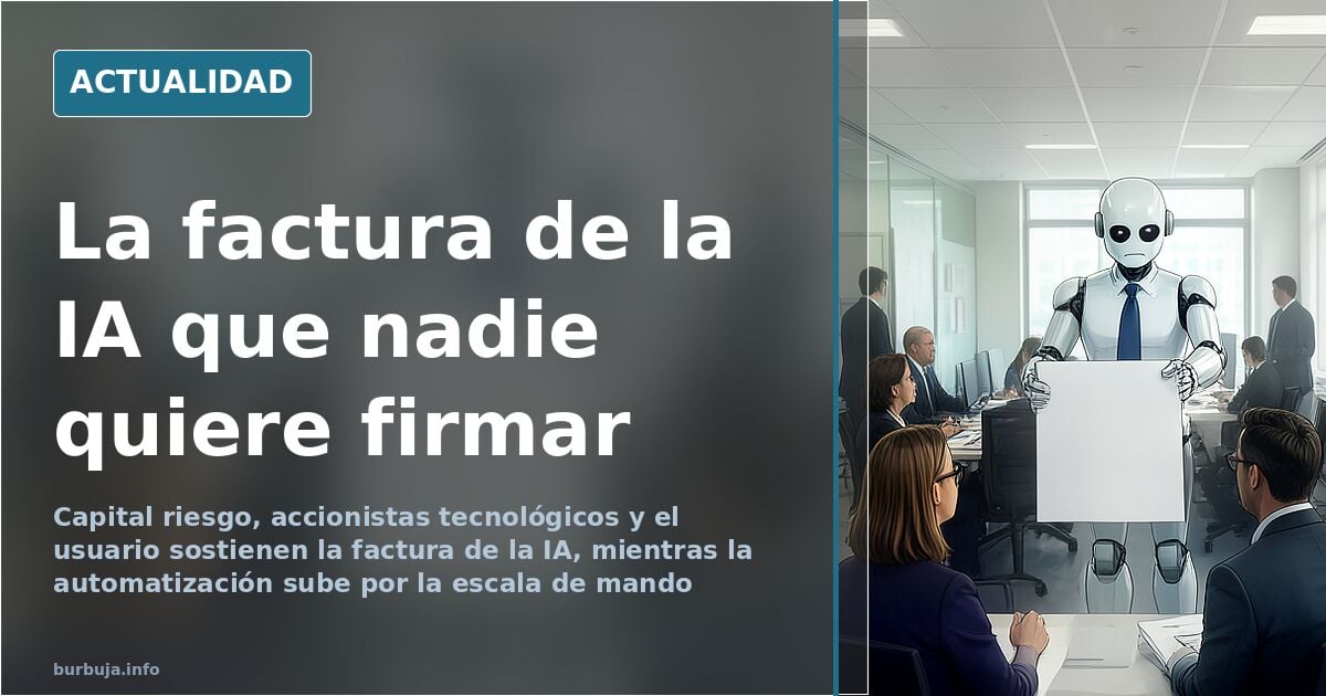 Quién paga la IA: capital riesgo, Big Tech y el usuario