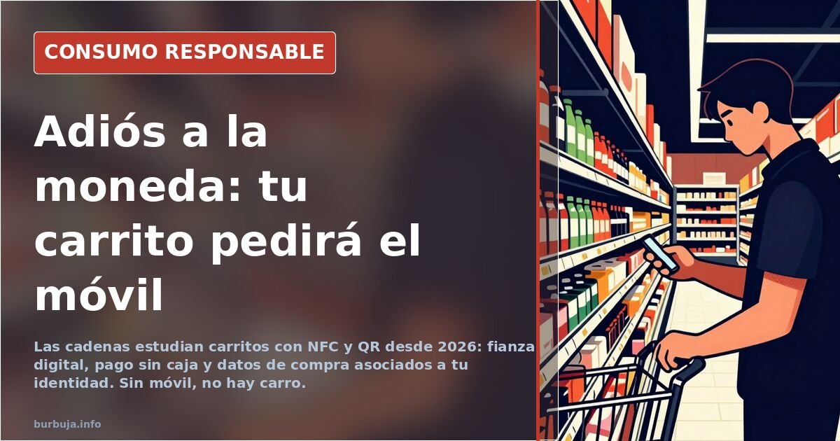 El carrito de la compra se digitaliza: NFC, QR y fianza desde 2026