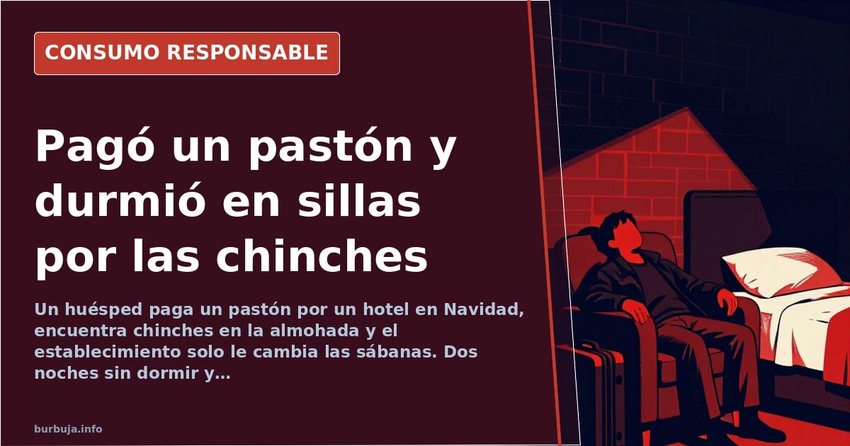 Chinche de la cama sobre sábana blanca de hotel, plaga en colchón y ropa de cama sin fumigar