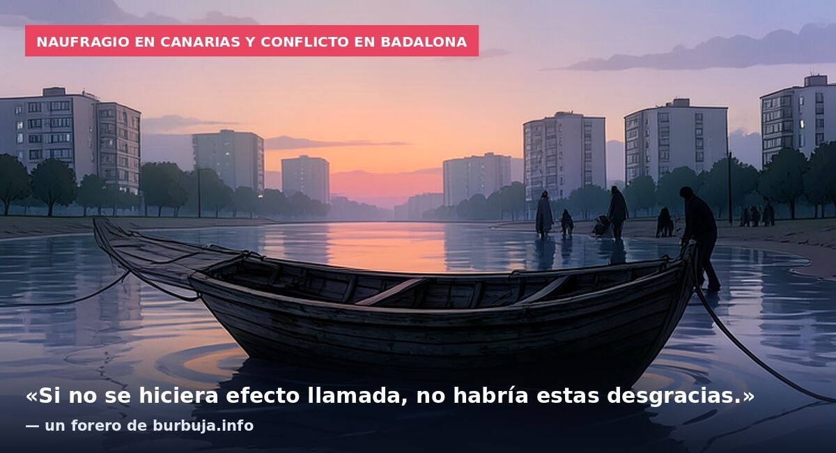 Naufragio en Canarias y conflicto en Badalona: «Si no se hiciera efecto llamada, no habría estas desgracias.» — un forero de burbuja.info