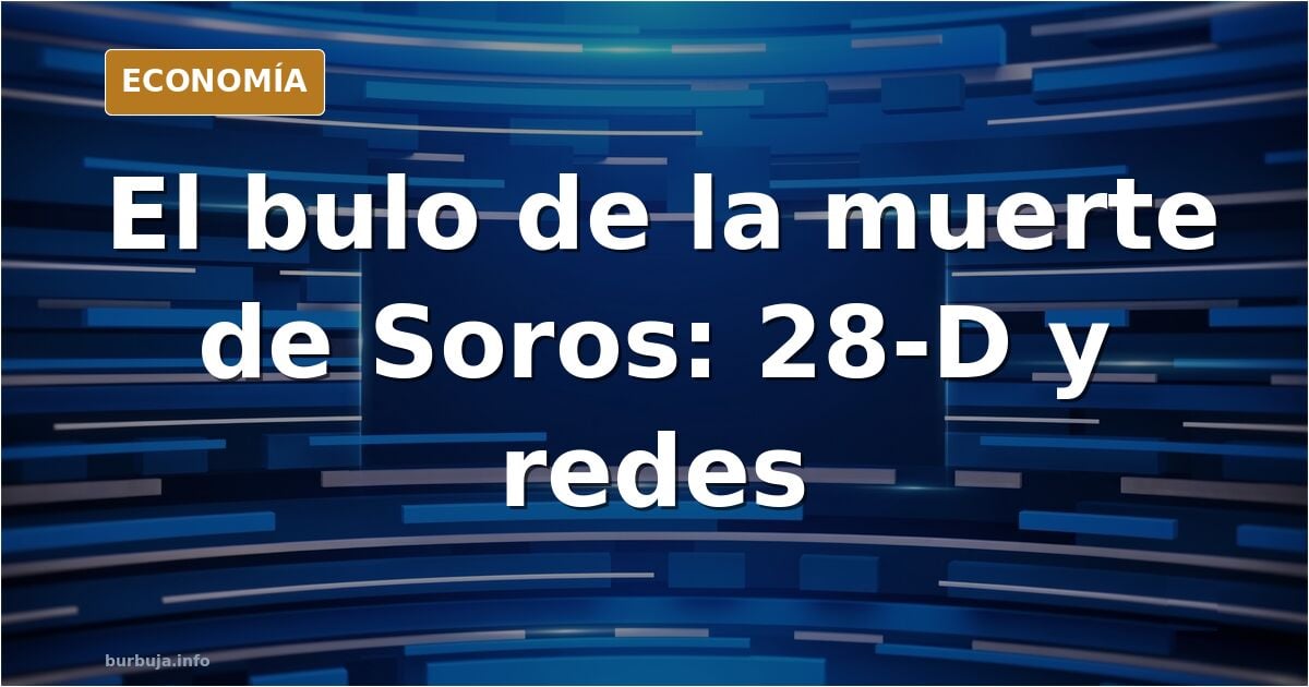 Ilustración editorial de un teléfono móvil mostrando un titular falso sobre la muerte de George Soros en el Día de los Inocen