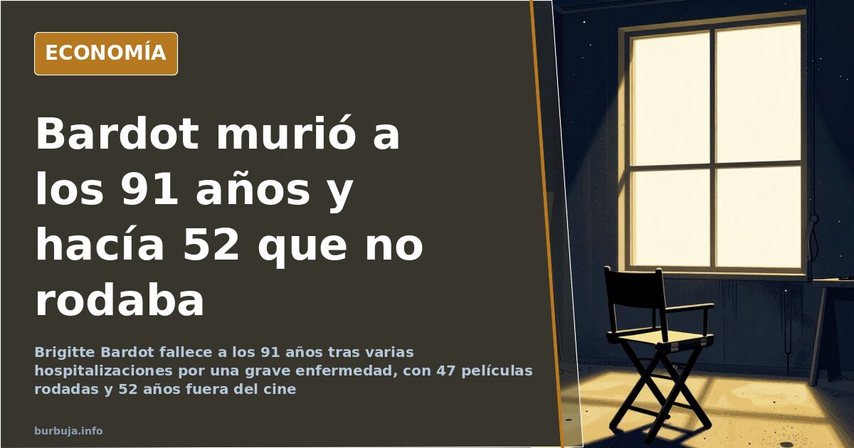 Ilustración editorial azul y oro de una actriz rubia de los sesenta, icono del cine francés, ante una cámara de cine
