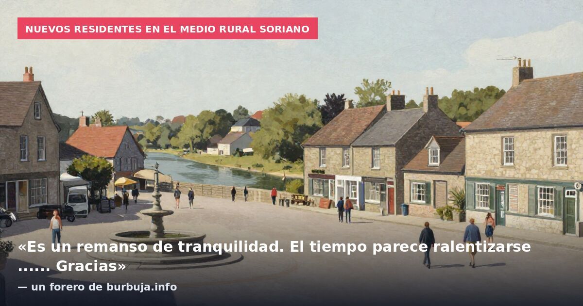 Nuevos residentes en el medio rural soriano: «Es un remanso de tranquilidad. El tiempo parece ralentizarse ...... Gracias» — un forero de burbuja.info