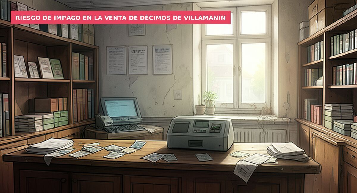 Riesgo de impago en la venta de décimos de Villamanín