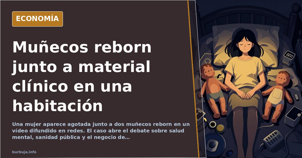 Muñeco reborn hiperrealista sobre sábana blanca de hospital junto a material clínico