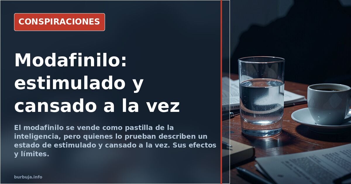 Modafinilo: fama de pastilla de la inteligencia, efectos menos épicos