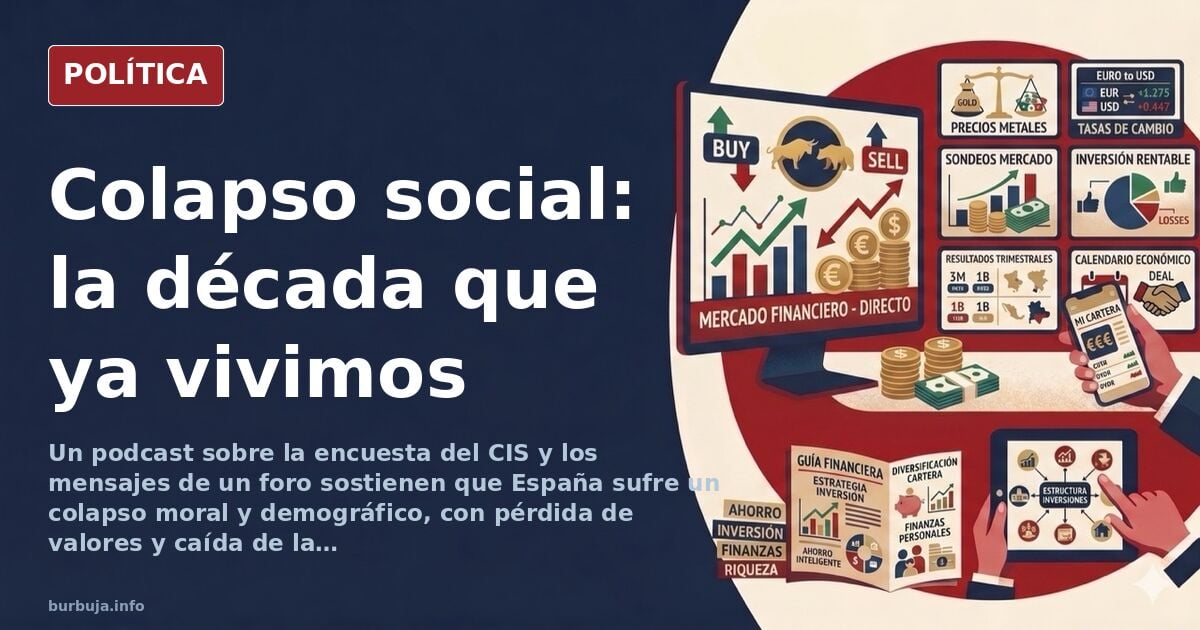 Debate en un foro sobre el colapso social y demográfico de España
