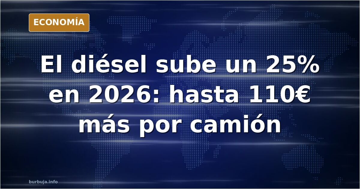 El Gobierno estudia subir el diésel hasta un 25% en 2026