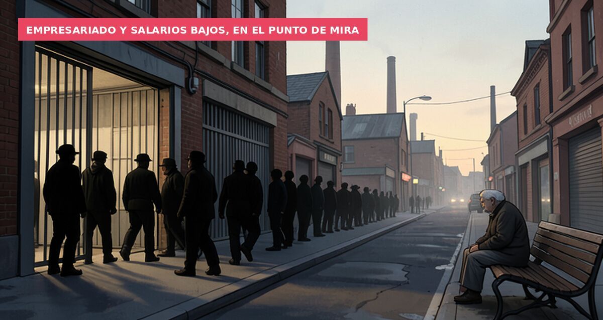Empresariado y salarios bajos, en el punto de mira
