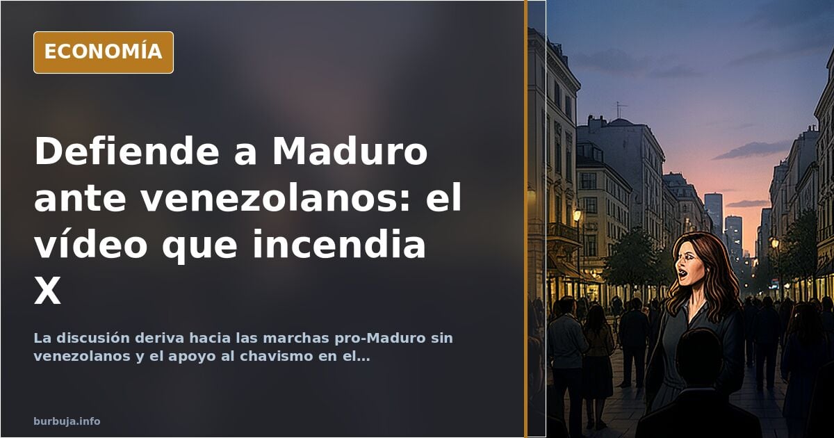 Una mujer defiende a Maduro ante venezolanos en un vídeo viral