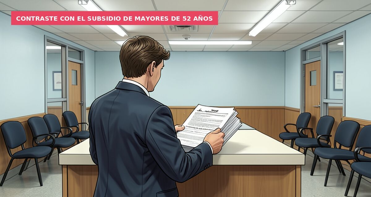 Contraste con el subsidio de mayores de 52 años