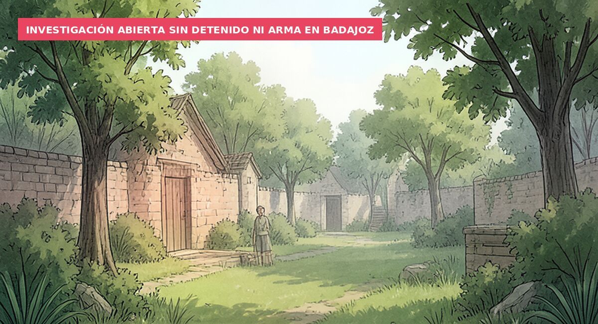 Investigación abierta sin detenido ni arma en Badajoz