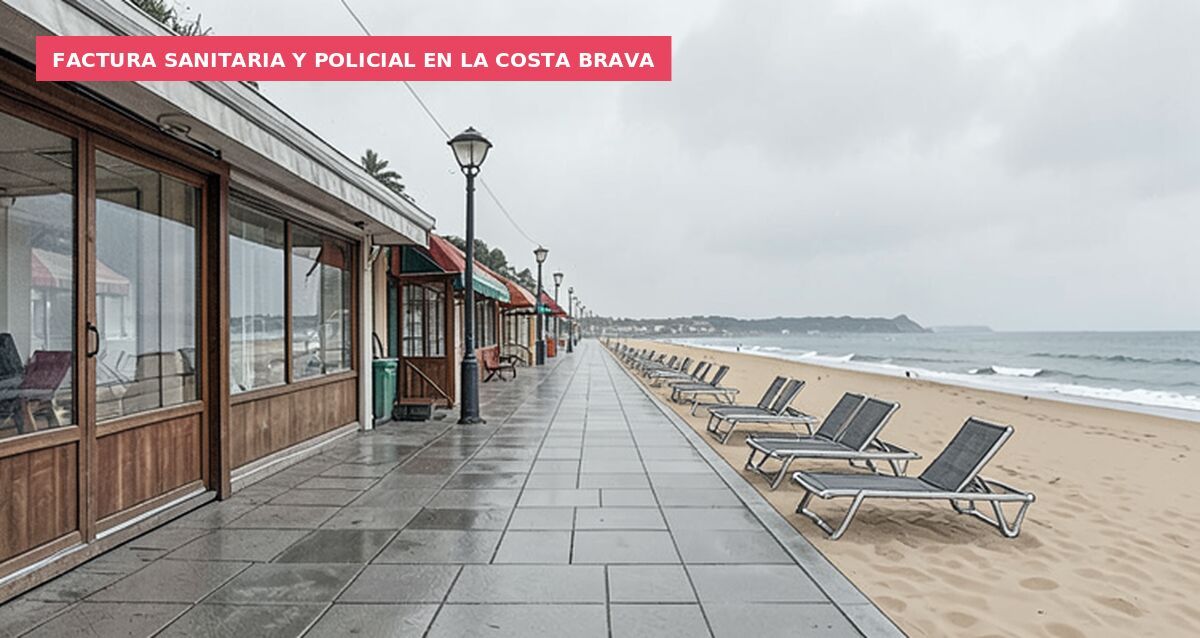 Factura sanitaria y policial en la Costa Brava