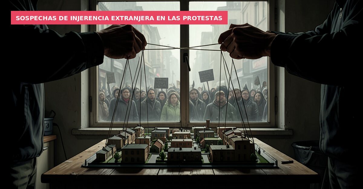 Sospechas de injerencia extranjera en las protestas
