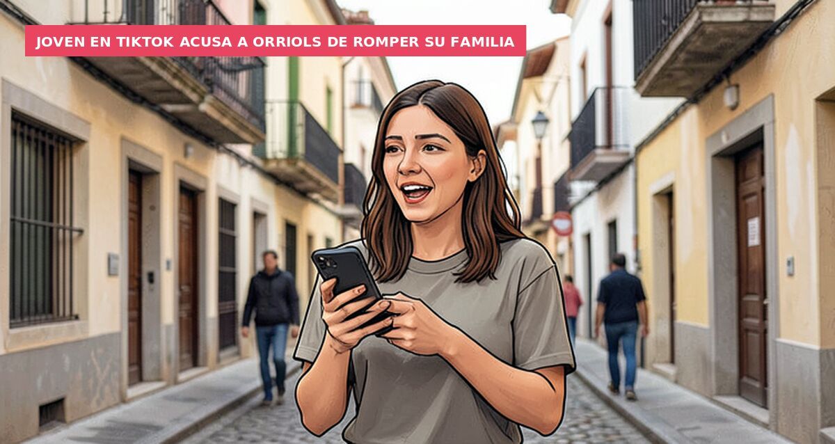 Joven en TikTok acusa a Orriols de romper su familia