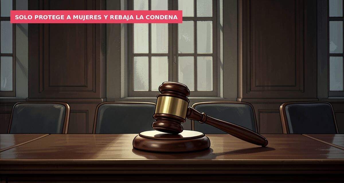 Solo protege a mujeres y rebaja la condena