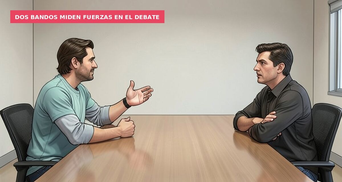 Dos bandos miden fuerzas en el debate