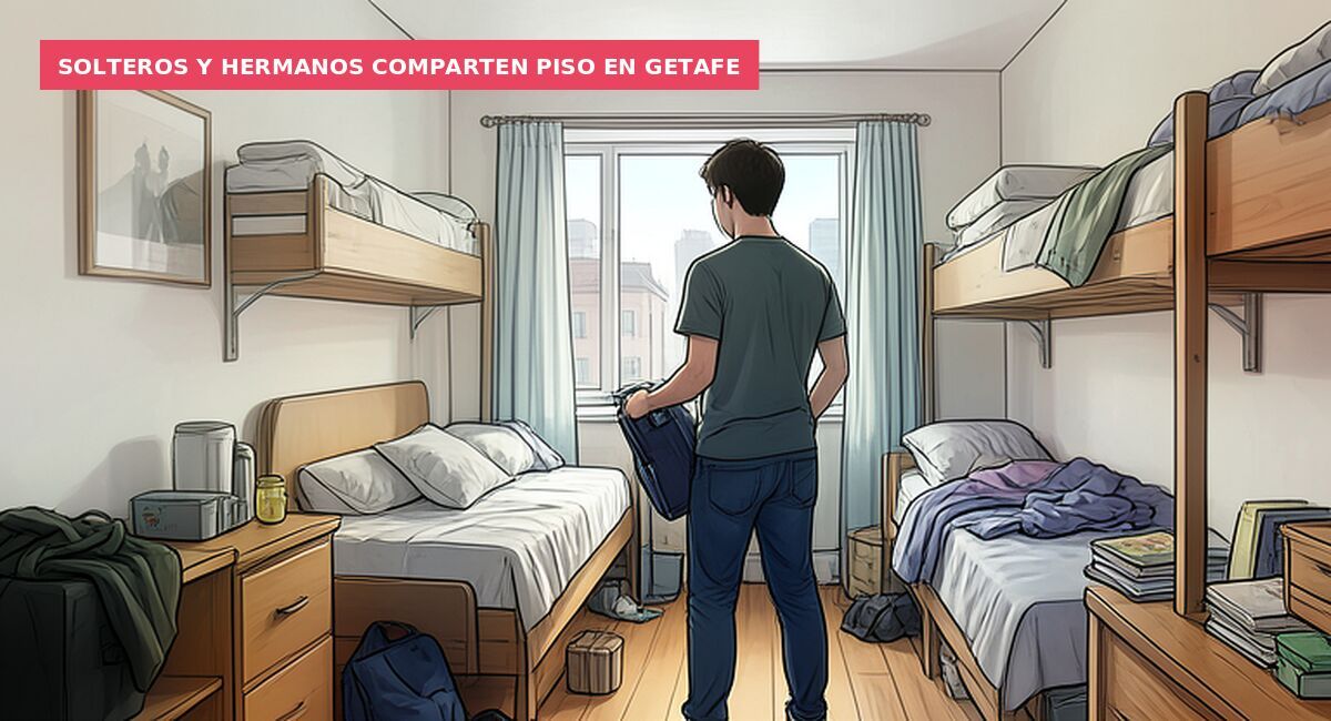 Solteros y hermanos comparten piso en Getafe