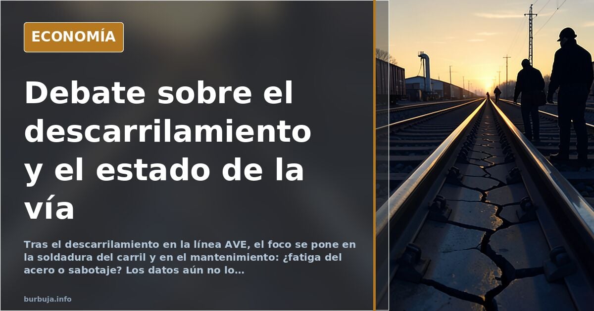 Debate sobre el descarrilamiento: fatiga del carril o sabotaje