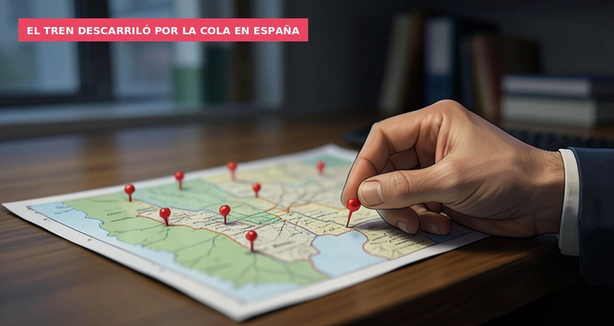 El tren descarriló por la cola en España