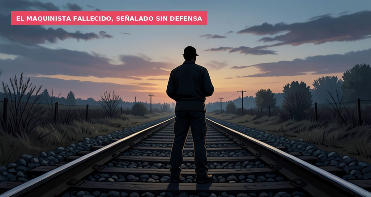 El maquinista fallecido, señalado sin defensa