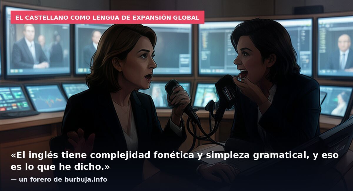 El castellano como lengua de expansión global: «El inglés tiene complejidad fonética y simpleza gramatical, y eso es lo que he dicho.» — un forero de burbuja.info
