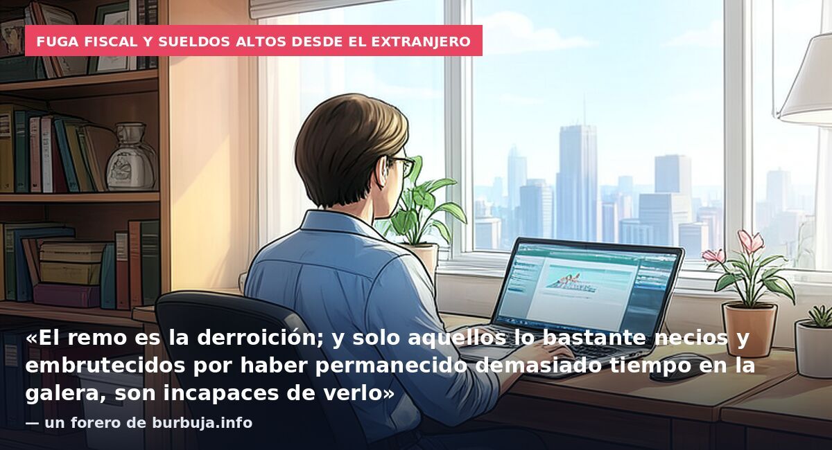 Fuga fiscal y sueldos altos desde el extranjero: «El remo es la derroición; y solo aquellos lo bastante necios y embrutecidos por haber permanecido demasiado tiempo en la galera, son incapaces de verlo» — un forero de burbuja.info